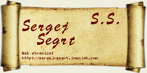 Sergej Šegrt vizit kartica
